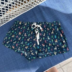 J. Crew Holiday Patterned Flannel Pajama Shorts